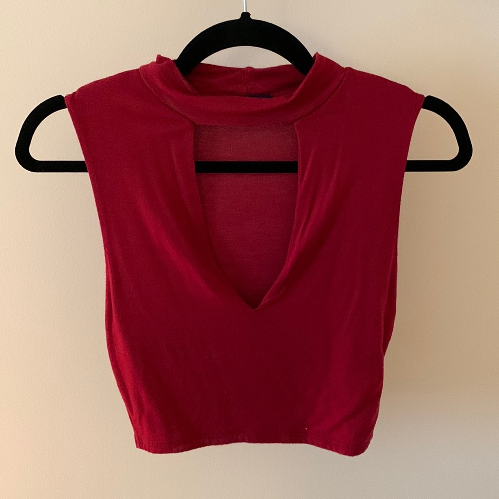 Red Crop Top- small